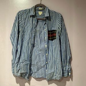 Striped J.Crew Button Down Shirt